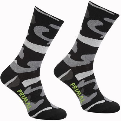 Primal Camo Socks AW20 - black Camo - S/M}, black Camo