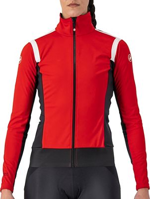 Castelli Women's Alpha ROS 2 Light Jacket - Red-Black-White - L}, Red-Black-White