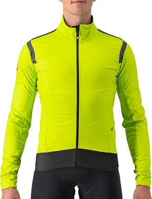 Castelli Alpha ROS 2 Light Jacket - Electric Lime-Dark Grey-Black - M}, Electric Lime-Dark Grey-Black