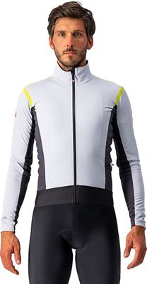 Castelli Alpha ROS 2 Light Jacket - SILVER GRAY-CHARTREUSE-DARK GRAY - S}, SILVER GRAY-CHARTREUSE-DARK GRAY