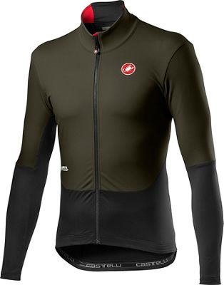 Castelli Nano Mid Wind Jersey  - Military Green-Light Black - XXL, Military Green-Light Black