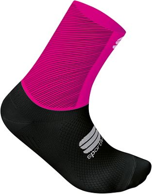Sportful Women's Race Pro Socks  - Bubblegum-Black - S/M, Bubblegum-Black