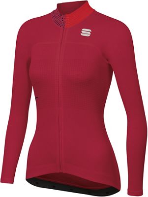 Sportful Women's Sticker Thermal Jersey  - Red Rumba, Red Rumba