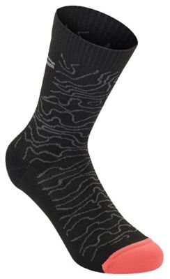 Alpinestars Drop Socks 15  - Black Mid Gray, Black Mid Gray