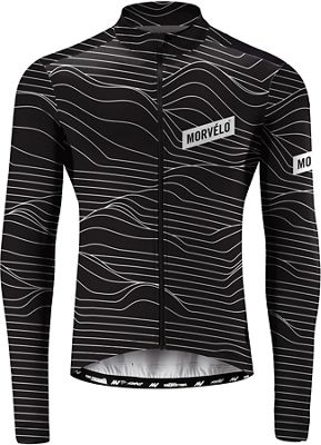 Morvelo Swell Long Sleeve Jersey  - Noir - blanc - XS, Noir - blanc
