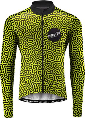 Morvelo Bacta Long Sleeve Jersey  - Jaune/Noir, Jaune/Noir