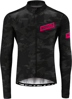 Morvelo Grey Camo Long Sleeve Jersey  - Noir-Gris, Noir-Gris
