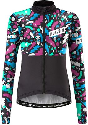 Morvelo Women's Cheech Long Sleeve Jersey  - Noir/Multi, Noir/Multi