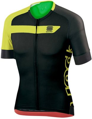 Sportful Veloce Jersey  - Black-Yellow Fluo - XXL, Black-Yellow Fluo