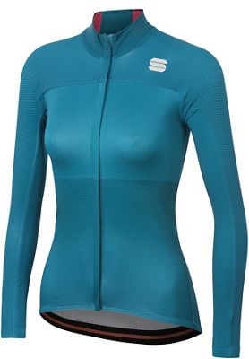 Sportful Women's Bodyfit Pro Thermal Jersey  - Blue Corsair-Bubble Gum - XXL, Blue Corsair-Bubble Gum