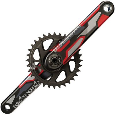 Truvativ Descendant CoLab TLD Eagle DH Crankset - Red - 32t}, Red