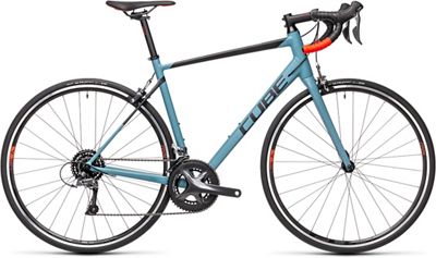 Cube Attain Road Bike 2021 - Greyblue - Red - 47cm (18.5), Greyblue - Red