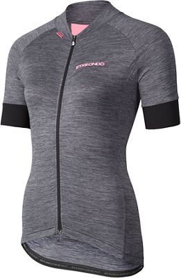 Etxeondo Women's Terra Jersey  - Gris - Rose - XL, Gris - Rose