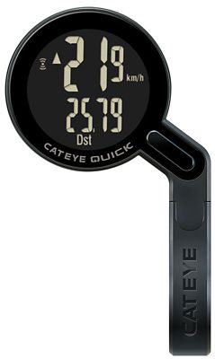 Cateye Quick Wireless Bike Computer - Black, Black