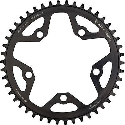 Wolf Tooth Cyclocross 110 BCD Chainring - Black - 46t}, Black