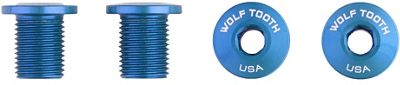 Wolf Tooth Bolts for M8 Threaded Chain Ring - Blue, Blue