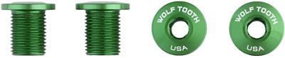 Wolf Tooth Bolts for M8 Threaded Chain Ring - Green, Green