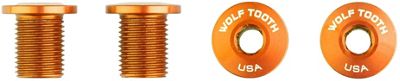 Wolf Tooth Bolts for M8 Threaded Chain Ring - Orange, Orange