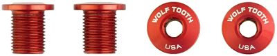 Wolf Tooth Bolts for M8 Threaded Chain Ring - Red, Red