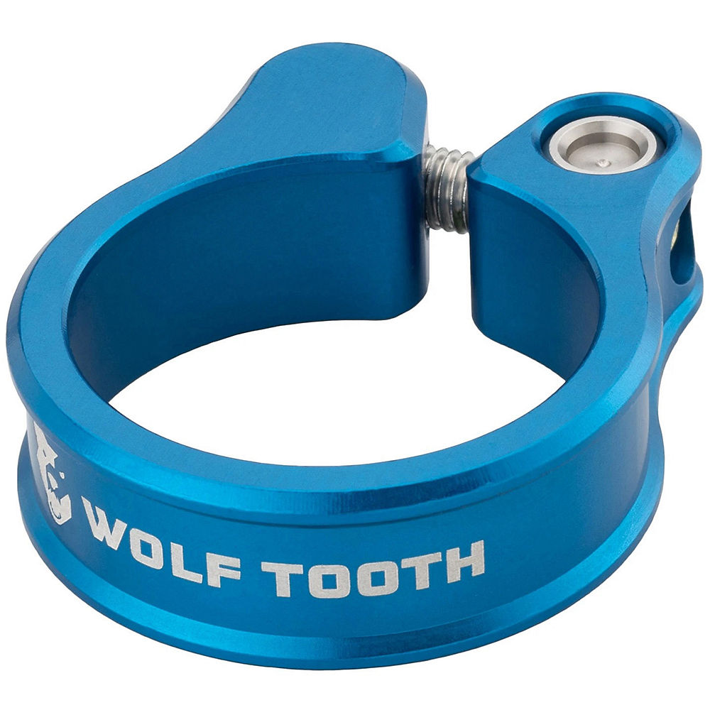 Wolf Tooth Seatpost Clamp - Blue - 34.9mm}, Blue