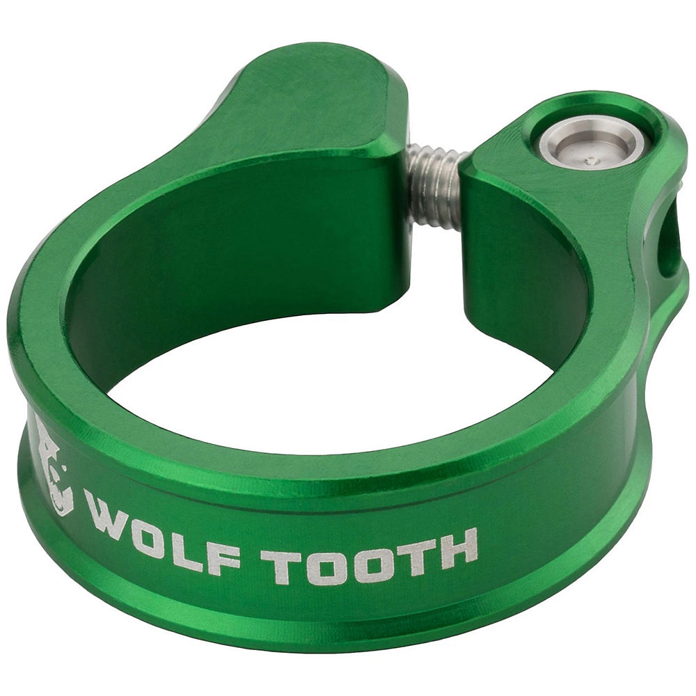 Wolf Tooth Seatpost Clamp - Green - 34.9mm}, Green