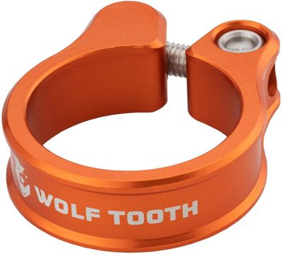 Wolf Tooth Seatpost Clamp - Orange - 34.9mm, Orange