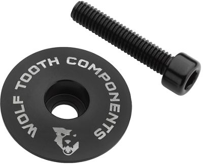 Wolf Tooth Ultralight Stem Cap and Bolt - Black, Black