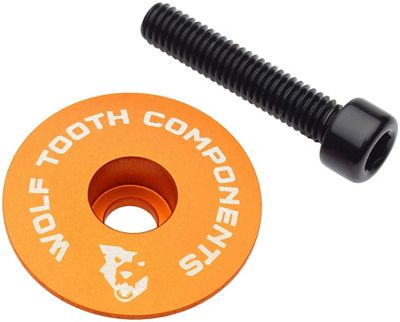 Wolf Tooth Ultralight Stem Cap and Bolt - Orange, Orange