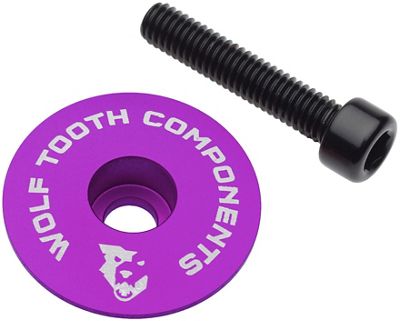 Wolf Tooth Ultralight Stem Cap and Bolt - Purple, Purple