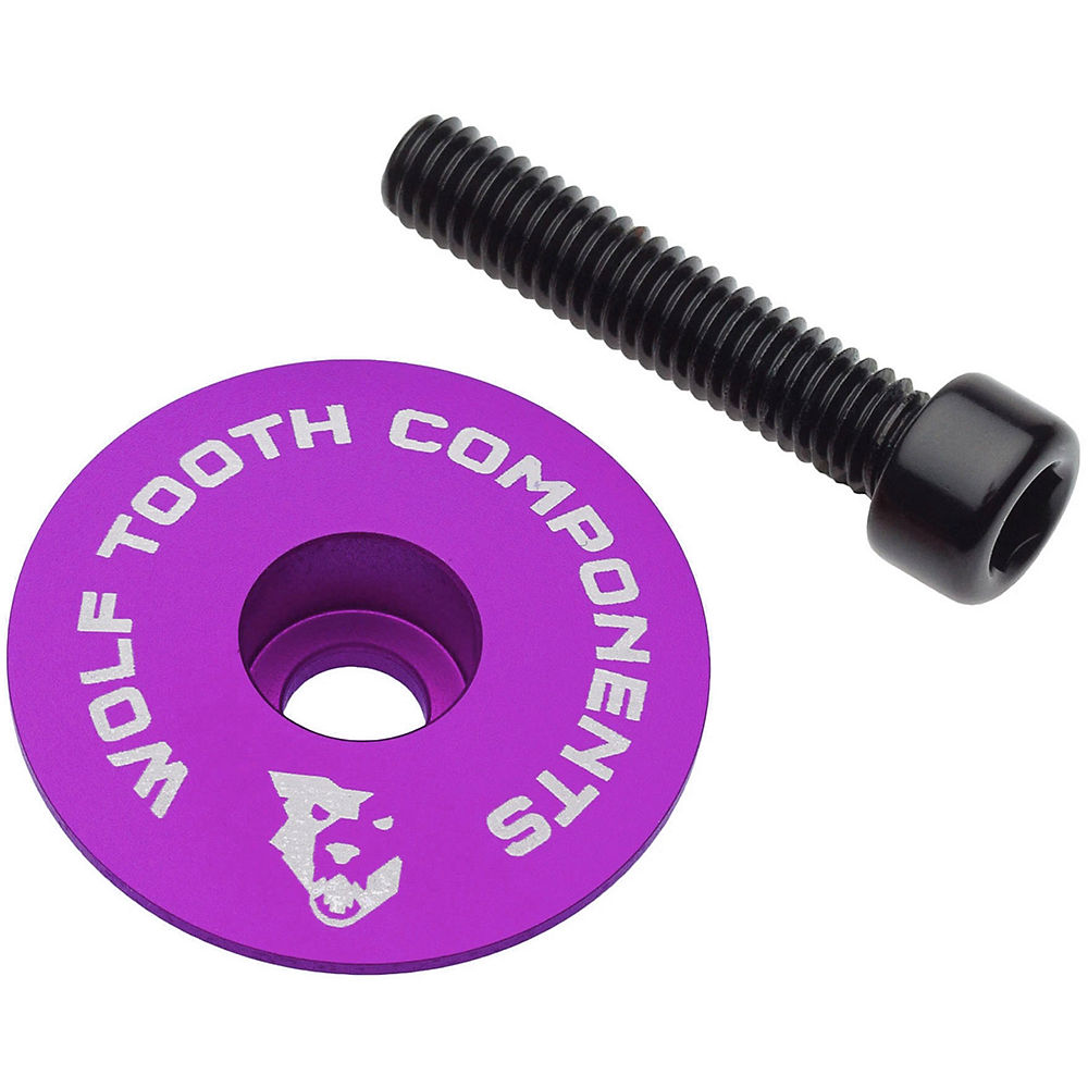 Wolf Tooth Ultralight Stem Cap and Bolt - Violet, Violet