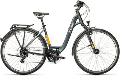 Cube Touring Easy-Entry Bike 2021 - Grey - Yellow, Grey - Yellow