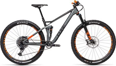 Cube Stereo 120 HPC TM 29 Suspension Bike 2021 - FlashGrey - Orange, FlashGrey - Orange