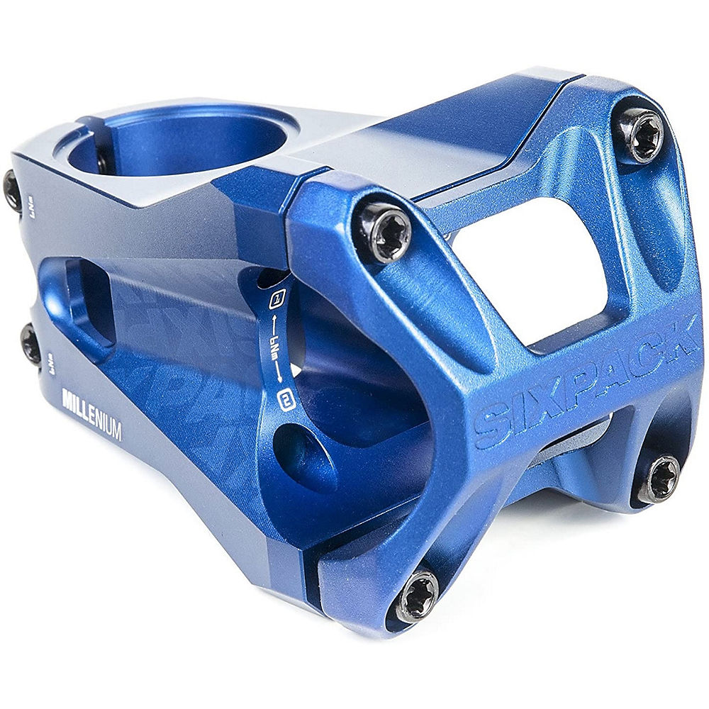 Sixpack Racing Millenium-35 Stem - Bleu - 35.0mm, Bleu