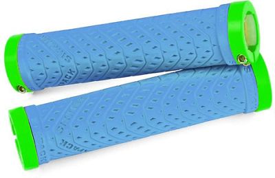 Sixpack Racing K-Trix Lock-On Grips - Blue-Liquid Green, Blue-Liquid Green