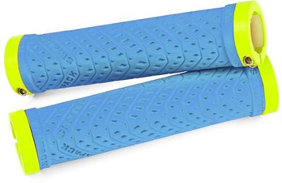 Sixpack Racing K-Trix Lock-On Grips - Blue-Yellow, Blue-Yellow