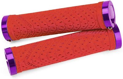 Sixpack Racing K-Trix Lock-On Grips - Red-Purple, Red-Purple