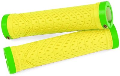 Sixpack Racing K-Trix Lock-On Grips - Yellow-Liquid Green, Yellow-Liquid Green