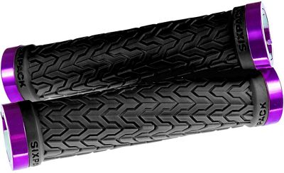 Sixpack Racing S-Trix Lock-On Grips - Noir/Violet, Noir/Violet