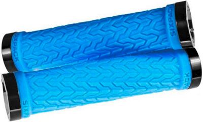 Sixpack Racing S-Trix Lock-On Grips - Bleu/Noir, Bleu/Noir