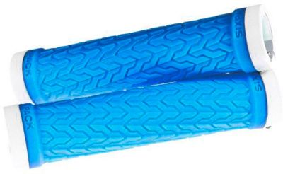 Sixpack Racing S-Trix Lock-On Grips - Bleu/Blanc, Bleu/Blanc