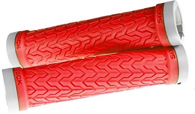 Sixpack Racing S-Trix Lock-On Grips - Rouge/Blanc, Rouge/Blanc