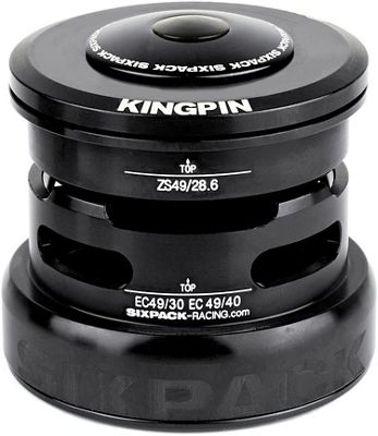 Sixpack Racing Kingpin 2in1 Headset - Black - ZS49/28.6 I EC49/30}, Black