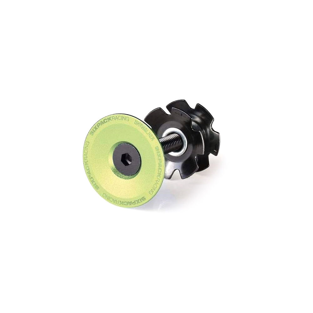 Sixpack Racing Skywalker Top Cap - Vert électrique - 1.1/8, Vert électrique