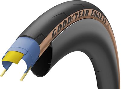 Goodyear Eagle F1 Road Tyre - Black-Tan - 700c}, Black-Tan