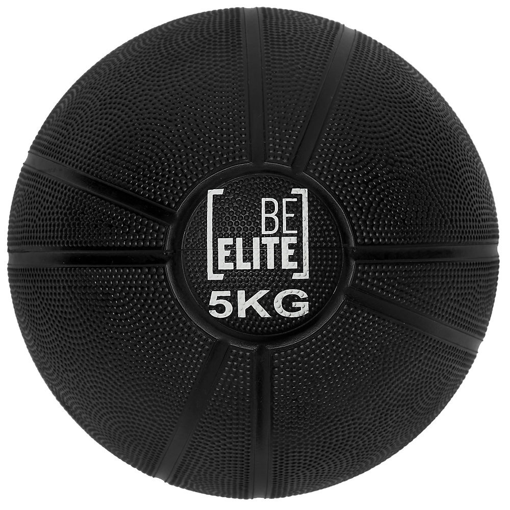 BeElite Medicine Ball 5KG - Black, Black
