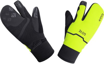 Gore Wear GTX Infinium Thermo Split Gloves AW20 - Black-Neon Yellow - M}, Black-Neon Yellow