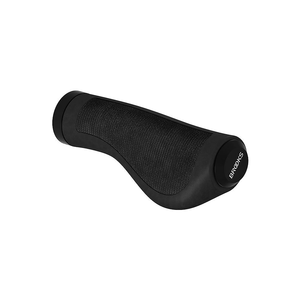 Brooks England Cambium Ergonomic Rubber Grips - Noir - 130mm/130mm, Noir