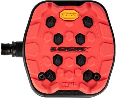 Look Trail Grip Flat Pedals - Red, Red