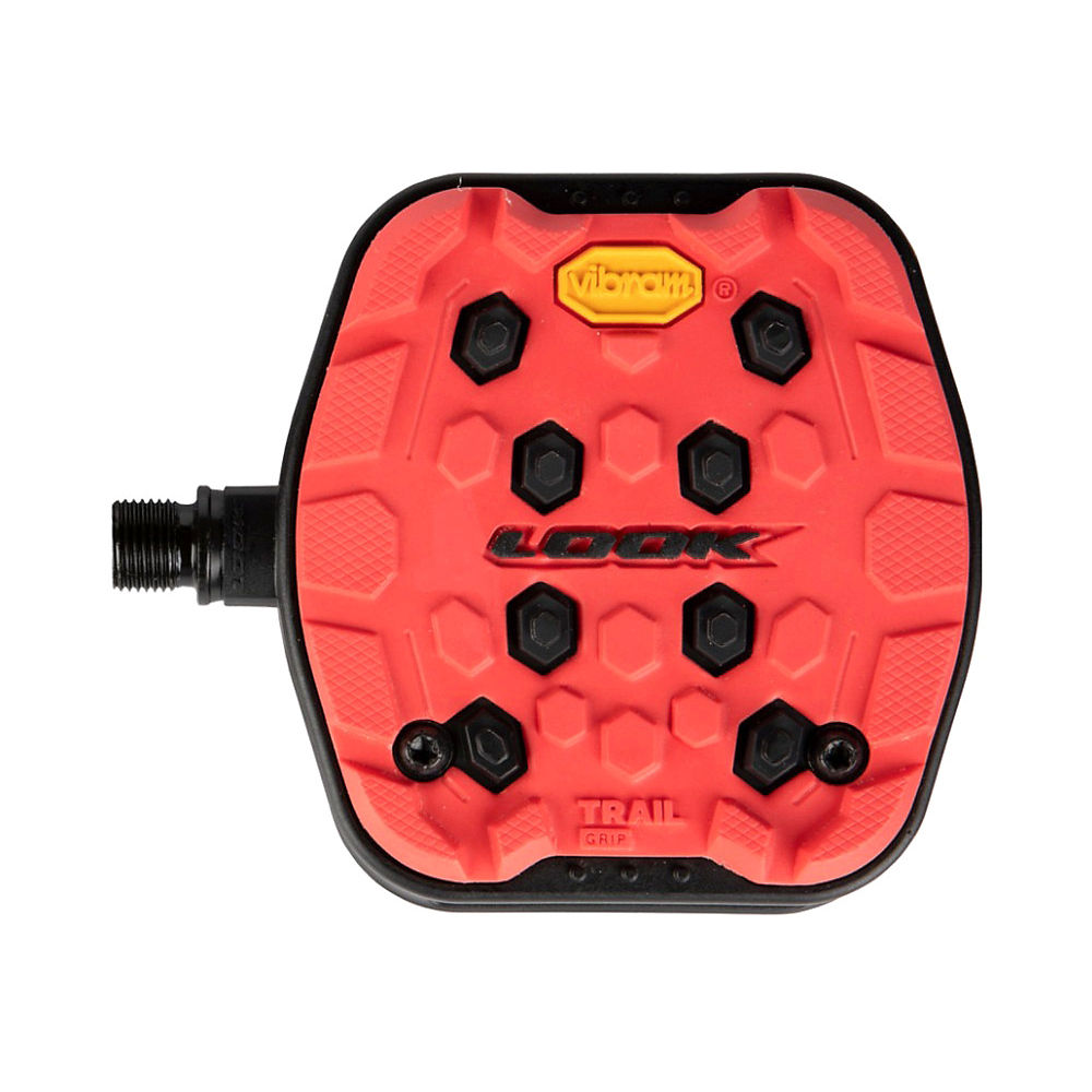 Look Trail Grip Flat Pedals 2021 - Rouge, Rouge