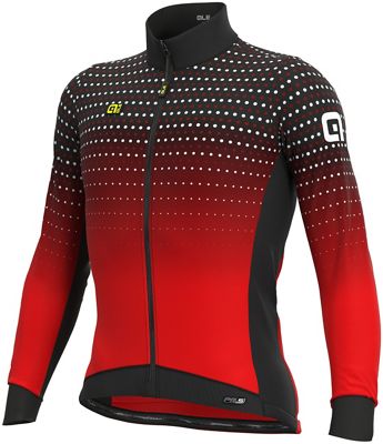 Alé PR-S Bullet Winter DWR Jersey - BLACK-RED - L}, BLACK-RED